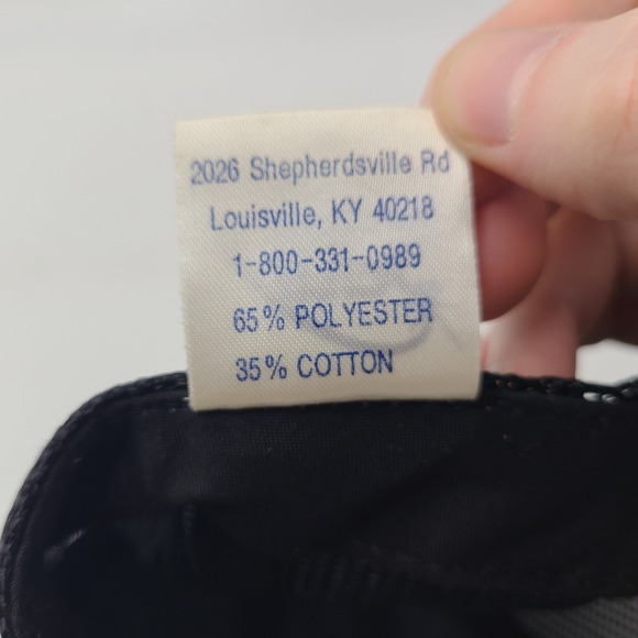 Vintage Blank Scrambled Eggs Trucker Hat Snapback (Fits Small) Mesh Black Gold - Picture 12 of 12